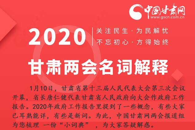 2020甘肅兩會|漲知識！政府工作報告23個新名詞，最全解釋來了