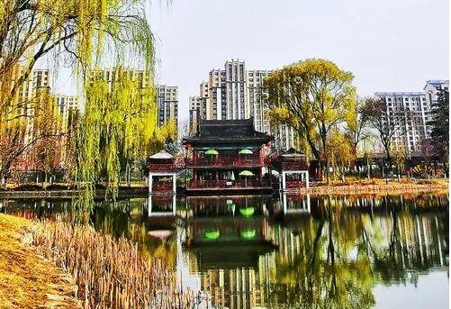 天水馬跑泉公園，這滿園春色似美人的嫣然一笑般撩人