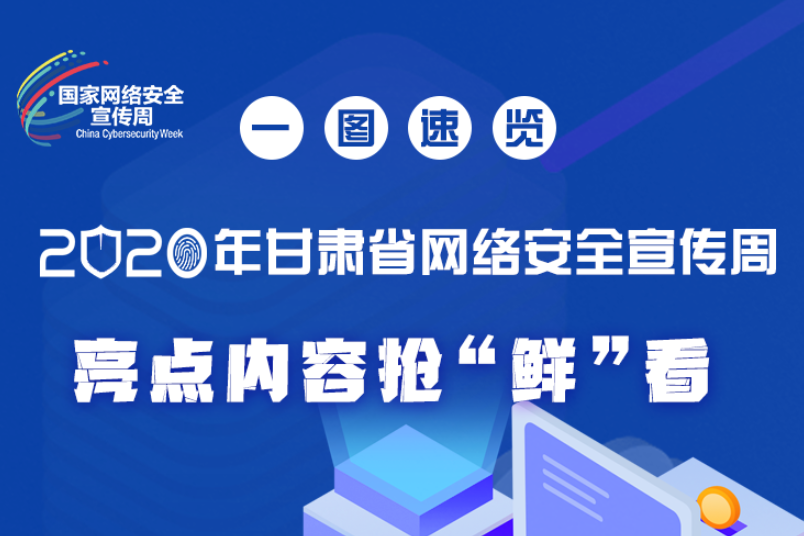 一圖速覽2020年甘肅省網(wǎng)絡(luò)安全宣傳周，亮點內(nèi)容搶“鮮”看！