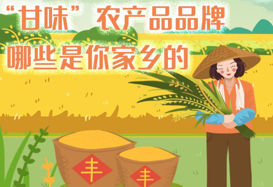 一圖帶你了解“甘味”農(nóng)產(chǎn)品品牌 ，哪些是你家鄉(xiāng)的？