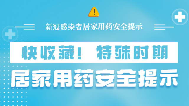 海報|快收藏！特殊時期，居家用藥安全提示→