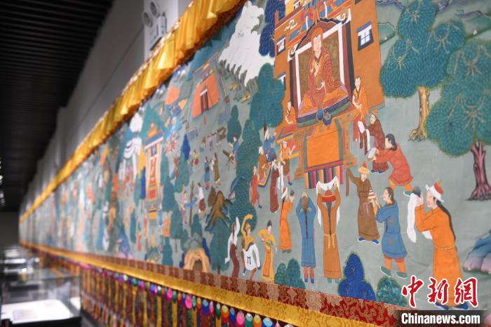 8月20日，“塔影河聲吉祥千年——涼州會盟暨蘭州與武威文物聯(lián)展”在蘭州市博物館開展。戴文昌 攝